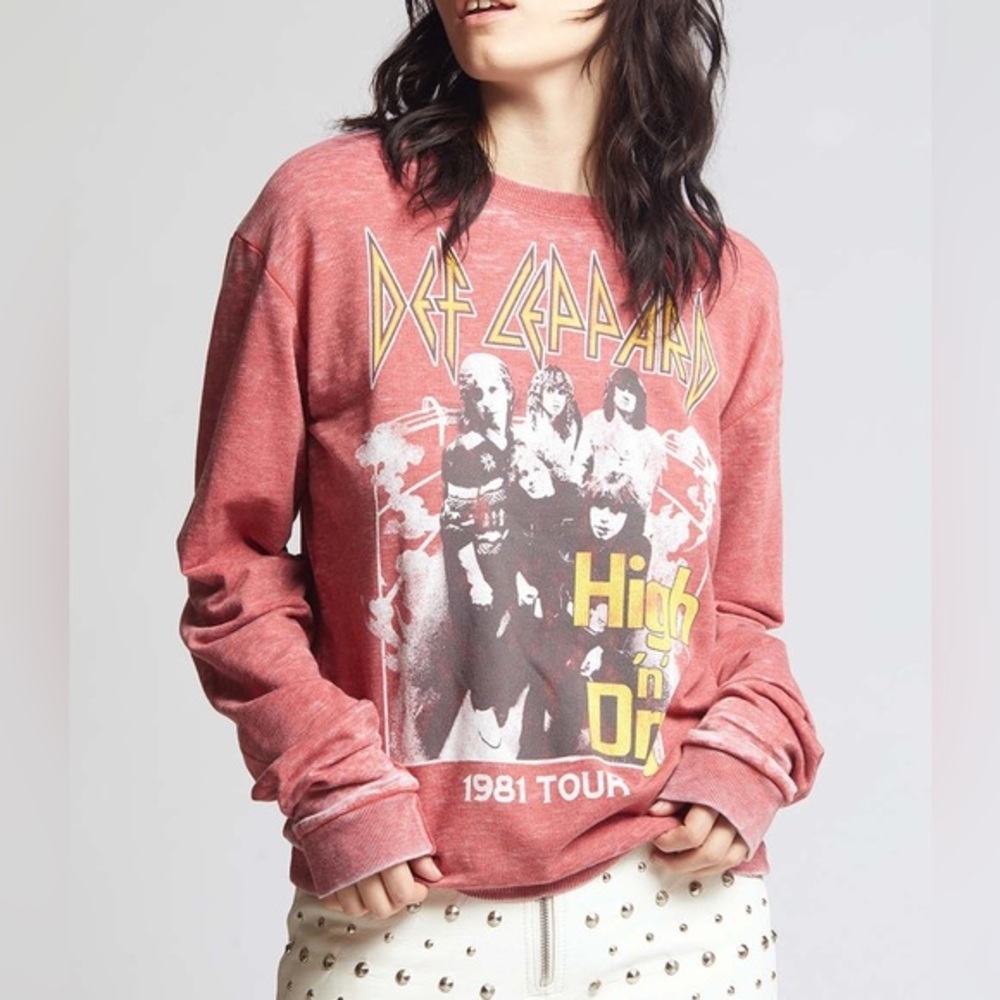 Def Leppard 1981 High & Dry Tour Sweatshirt RECYCLED KARMA
